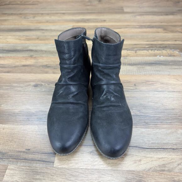 Dansko Lia Enclosed Wedge Leather Bootie Women size 40 US 9.5-10 - Picture 2 of 6